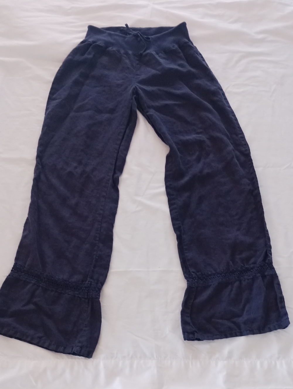 Green Dragon Navy blue Linen Pants